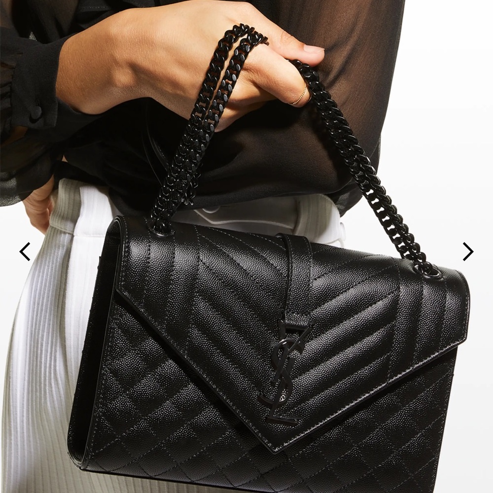 Saint Laurent Black Quilted Leather Chain Bag - Picture 3 of 12